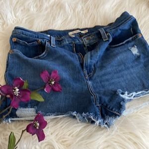 Levi Strauss & Co. Distressed Shorts - image 1